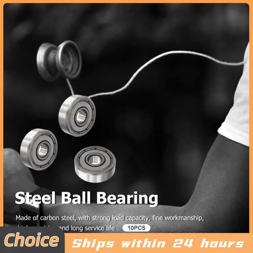 10 Stück geräuschloses kleines Lager 5 x 16 x 5 mm 625ZZ kleines Kugellager Rillenkugellager Mini-Kugellager aus Kohlenstoffstahl für Skateboard-Roller Image