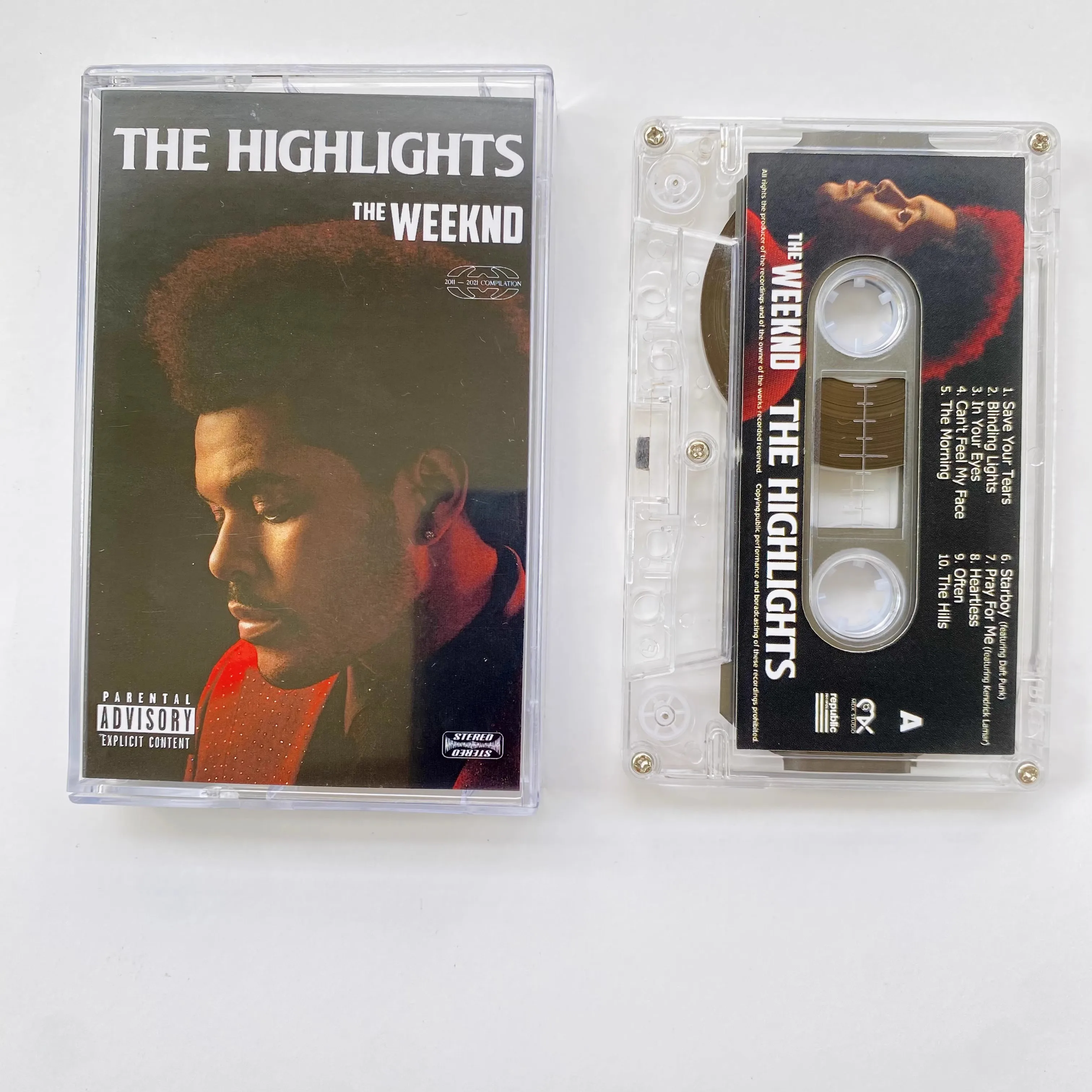 Hot The Weeknd Music Magnetband The Highlights Album Kassette Cosplay Soundtracks Box Recorder Walkman Car Tape Party Musik
