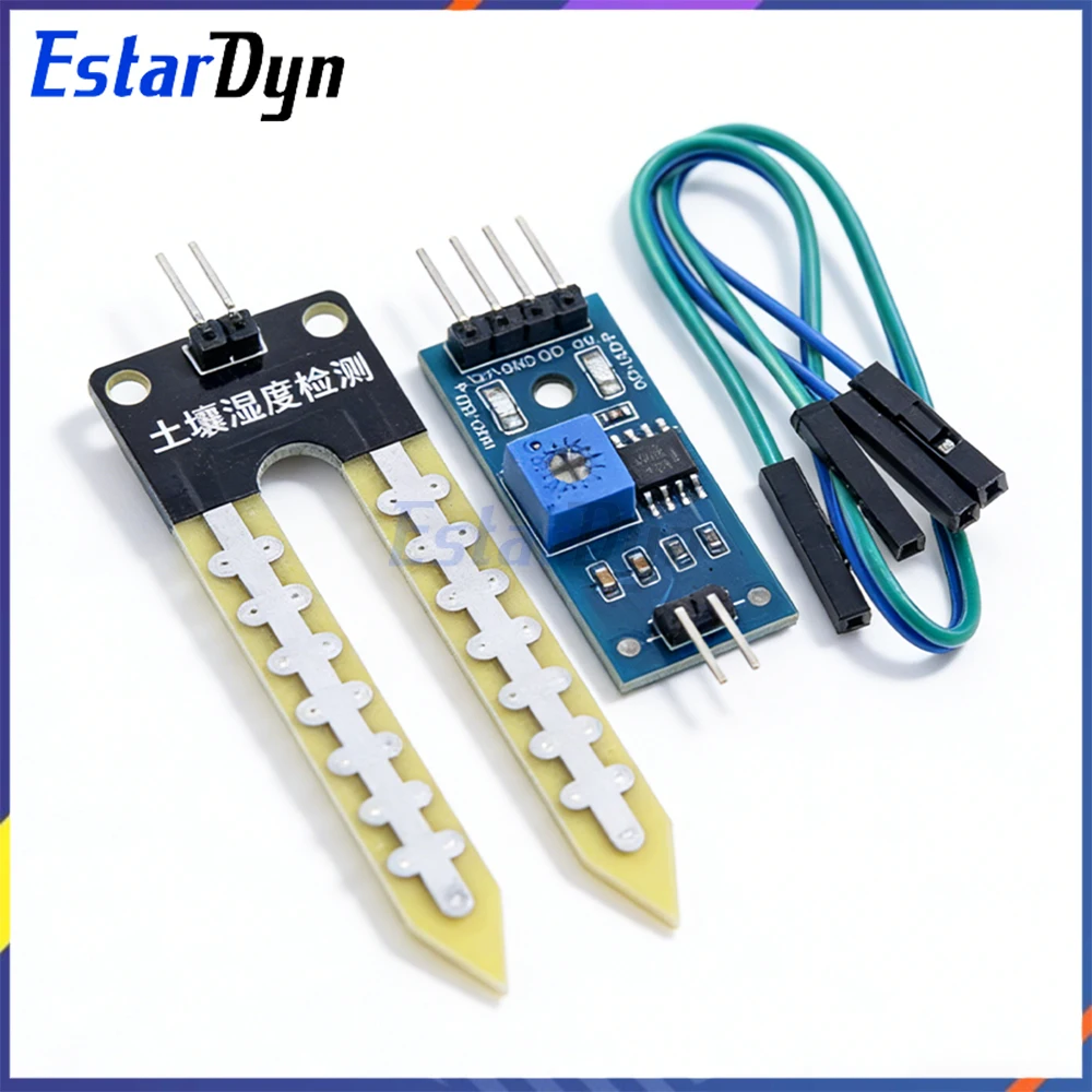 LM393 Bodenfeuchte-Hygrometer-Erkennungsmodul Feuchtigkeitssensor-Entwicklungsboard DIY Roboter Smart Car für Image