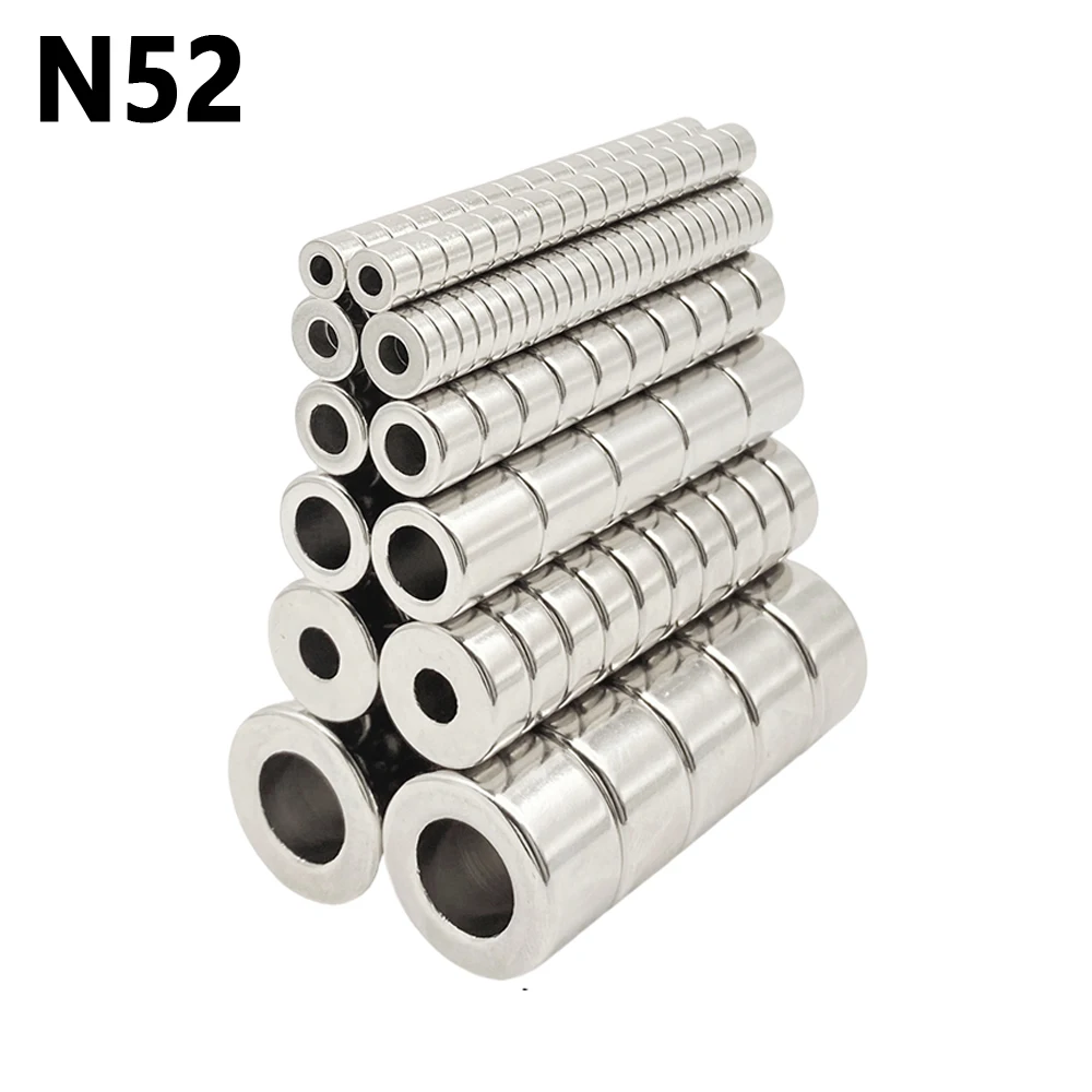 Mit Löchern iman Kühlschrankmagnete für DIY-Büro-Whiteboard-Kühlschrank 3,5 x 1,2–1,25 mm/5 x 1–1,2/5 x 2–2/6 x 3–3/7 x 2–3/8 x 3–2/10 x 3–7 mm Image