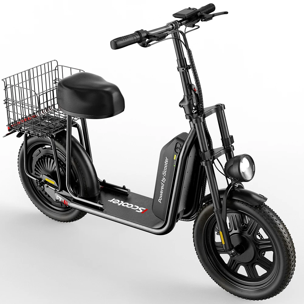 ISCOOTER F7 Mountain E-Scooter 1000W Motor Premium-Version 48V10.4AH Akku 16 Zoll Breite Schneereifen Urban Commuting E-Scooter Image