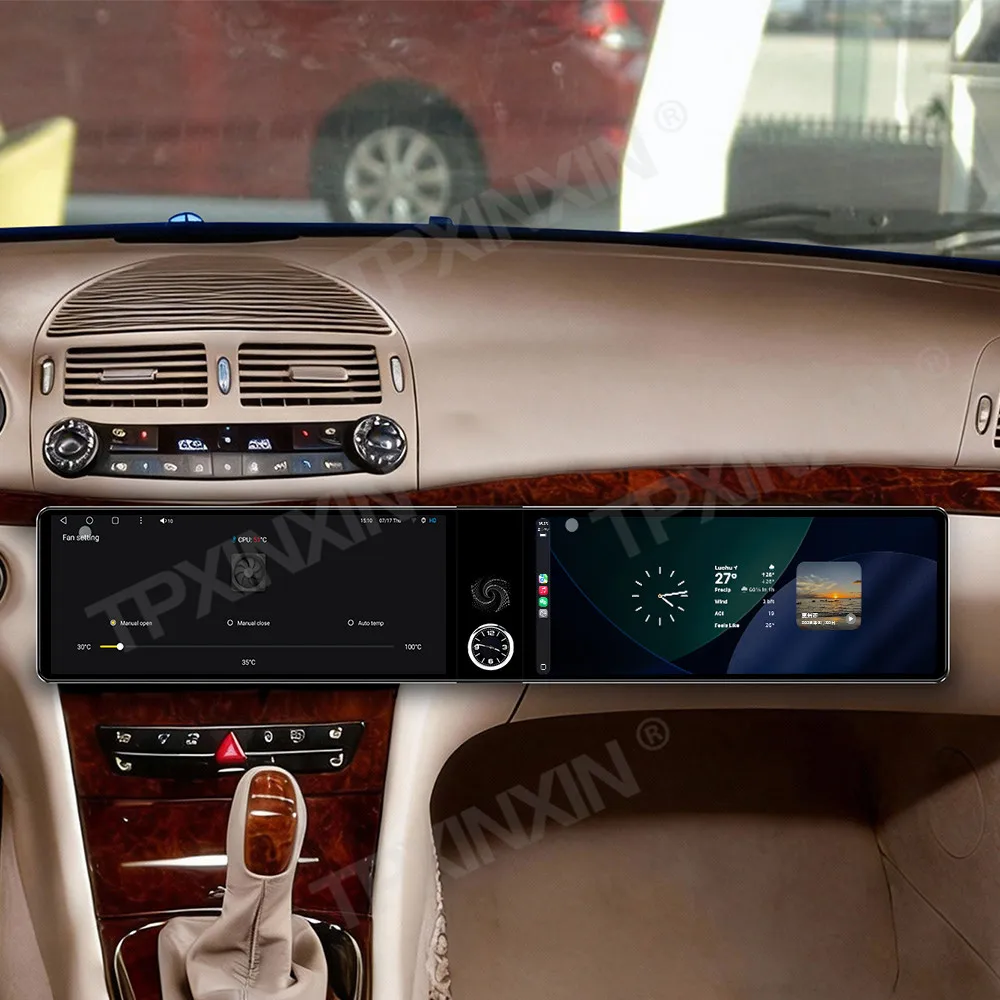 12,3-Zoll-Bildschirm Autoradio für Mercedes-Benz E CLS W211 2005-2008 Android GPS-Navigation Multimedia-Stereo-Empfänger Haupteinheit Image