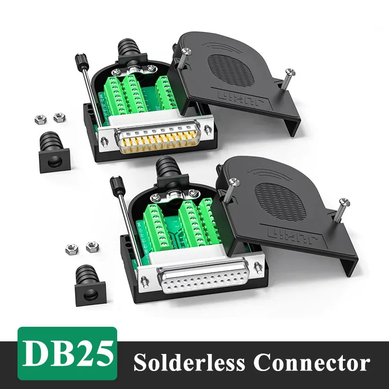 DB25 Stecker-Buchse-Adapter Industrieller Lötfreier D-SUB 25-PIN Breakout-Steckverbinder DB 25 Schweißfreier Serieller Paralleler Anschluss Image