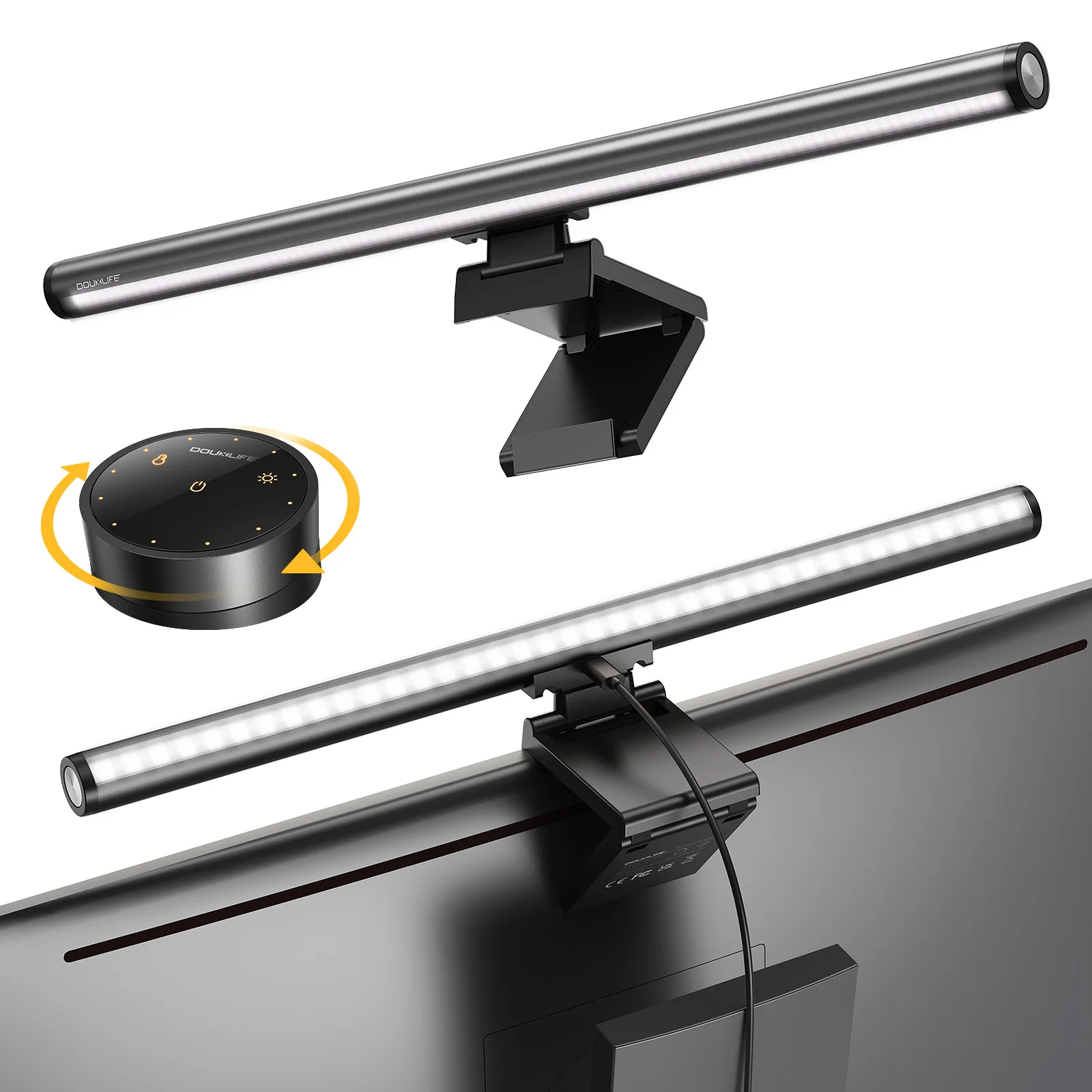 DL-RS1 PLUS Monitorlichtleiste Computerleuchte mit Touch-Schalter Fernbedienung Doppelsteuerung & Farbtemperatur Schreibtischlampe für Computer Image