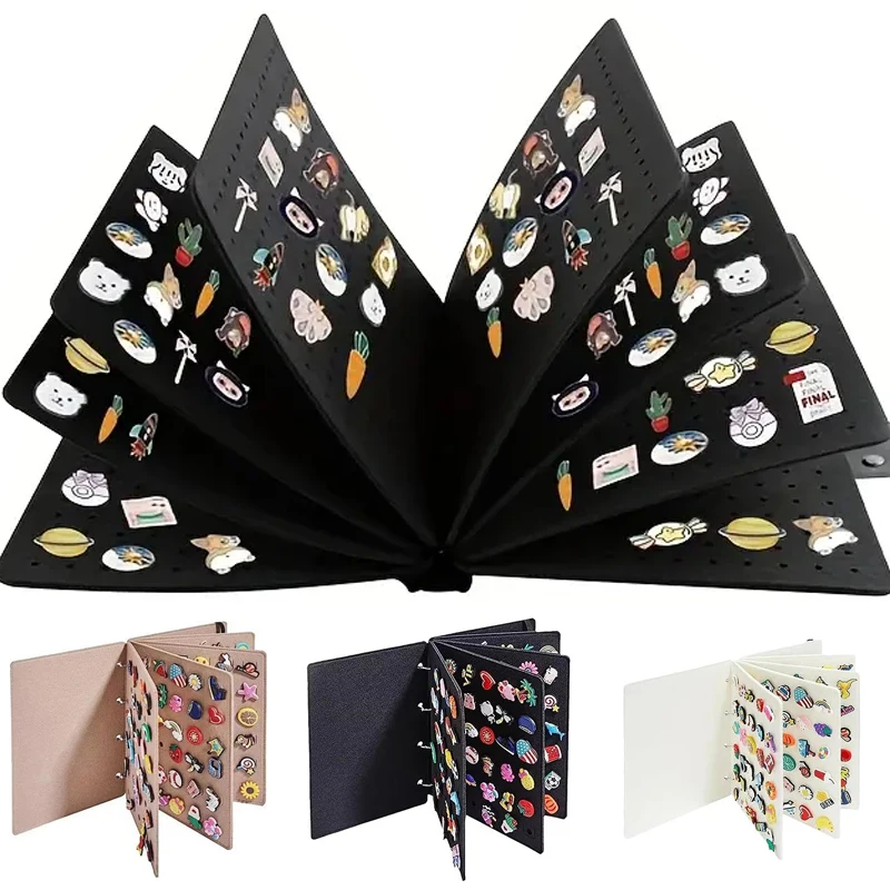 Große Kapazität Schuh Charms Organizer Broschüre Kreative Buch Lagerung Tasche Schuh Blume Sammlung Schmuck Display Stand Halten Up