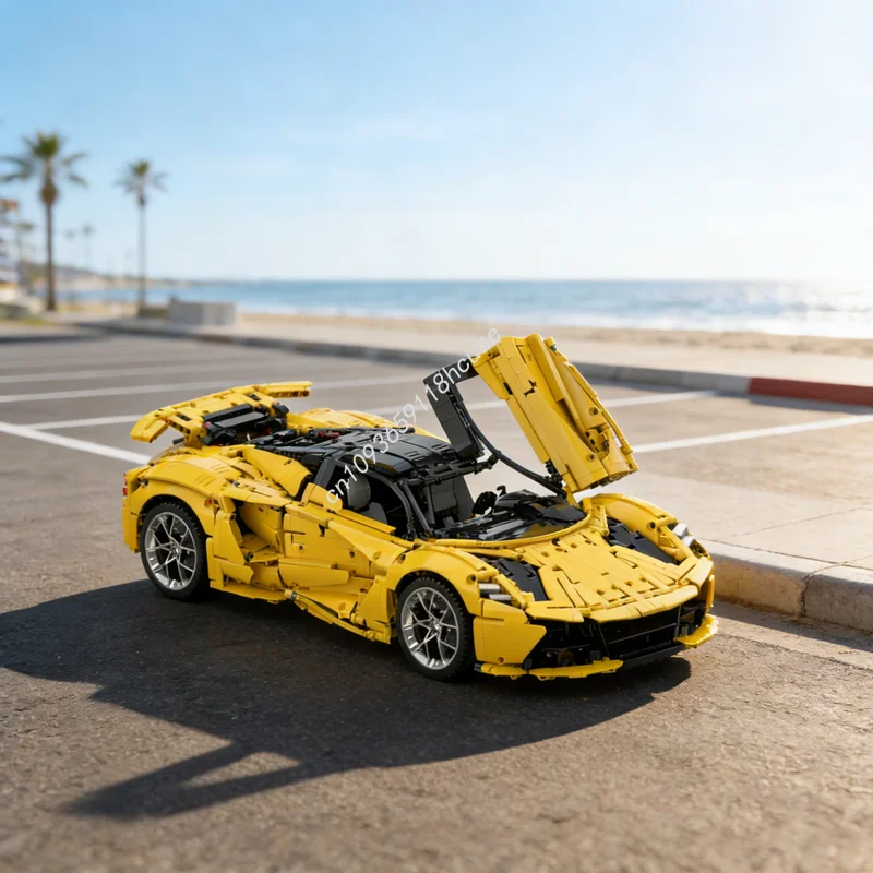 3715 Teile MOC Technik Lotus Evija 1:8 RC Modellbausatz Spielzeug Konstruktion Weihnachtsgeschenk Zusammenbauen Kreative Idee Bildung Image