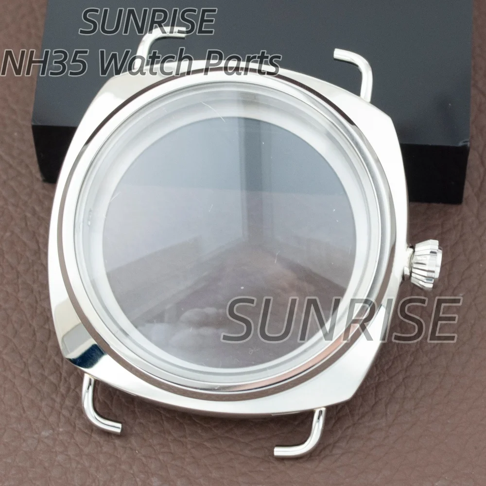 PAM 3646wl 47mm Uhrengehäuse Hochwertiges Vintage-Gehäuse Retro 100M Wasserdicht für ETA6497/6498/ST3600 Uhrwerk Ersatzteile Image