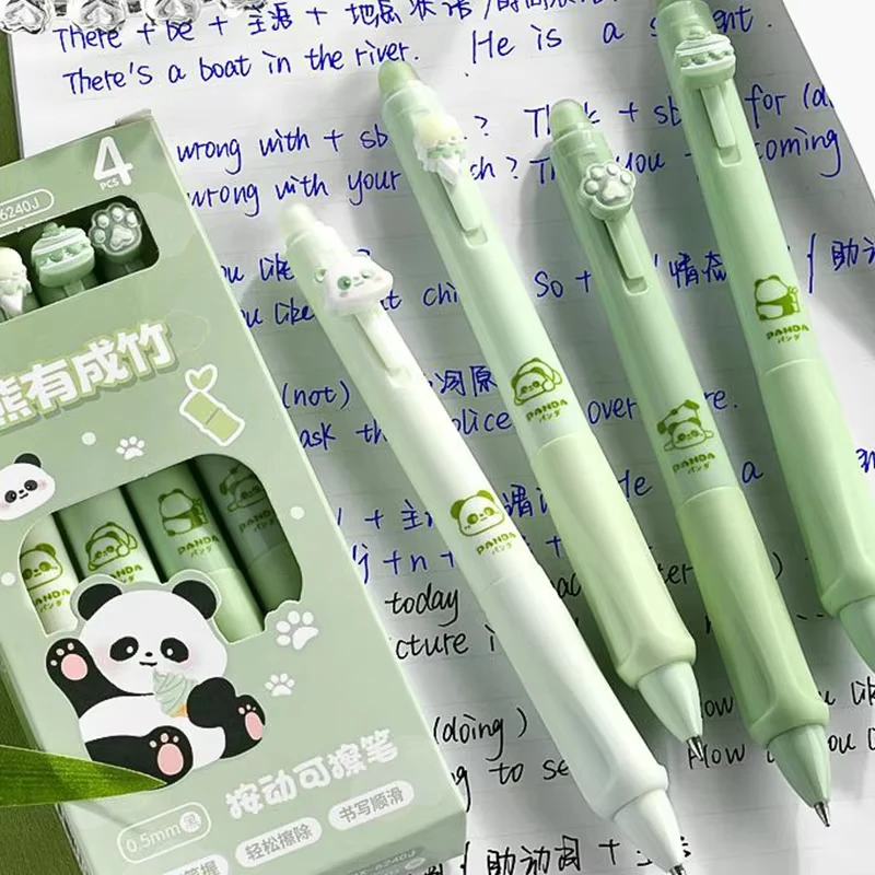 Kawaii Cartoon Capybara Panda Radierbarer Druckstift Schnelltrocknender Kugelschreiber Modischer Unterschriftenstift Schreibwerkzeug Geschenk Image
