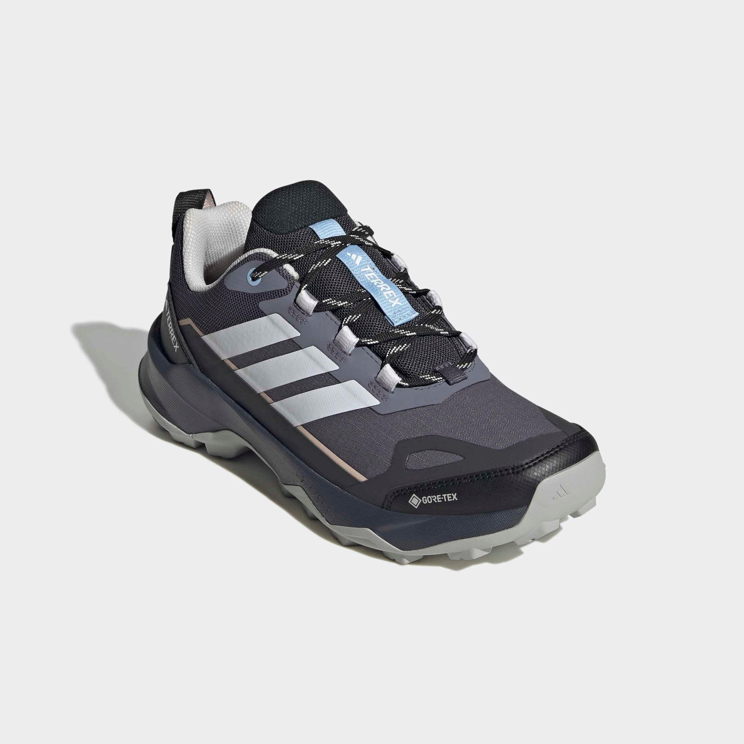 Wanderschuh ADIDAS TERREX "TERREX SKYCHASER AX5 GORE-TEX", Damen, Gr. 38, aurora onix, dash grau, carbon, Synthetik, Textil, Schuhe Wanderschuh, wasserdicht
