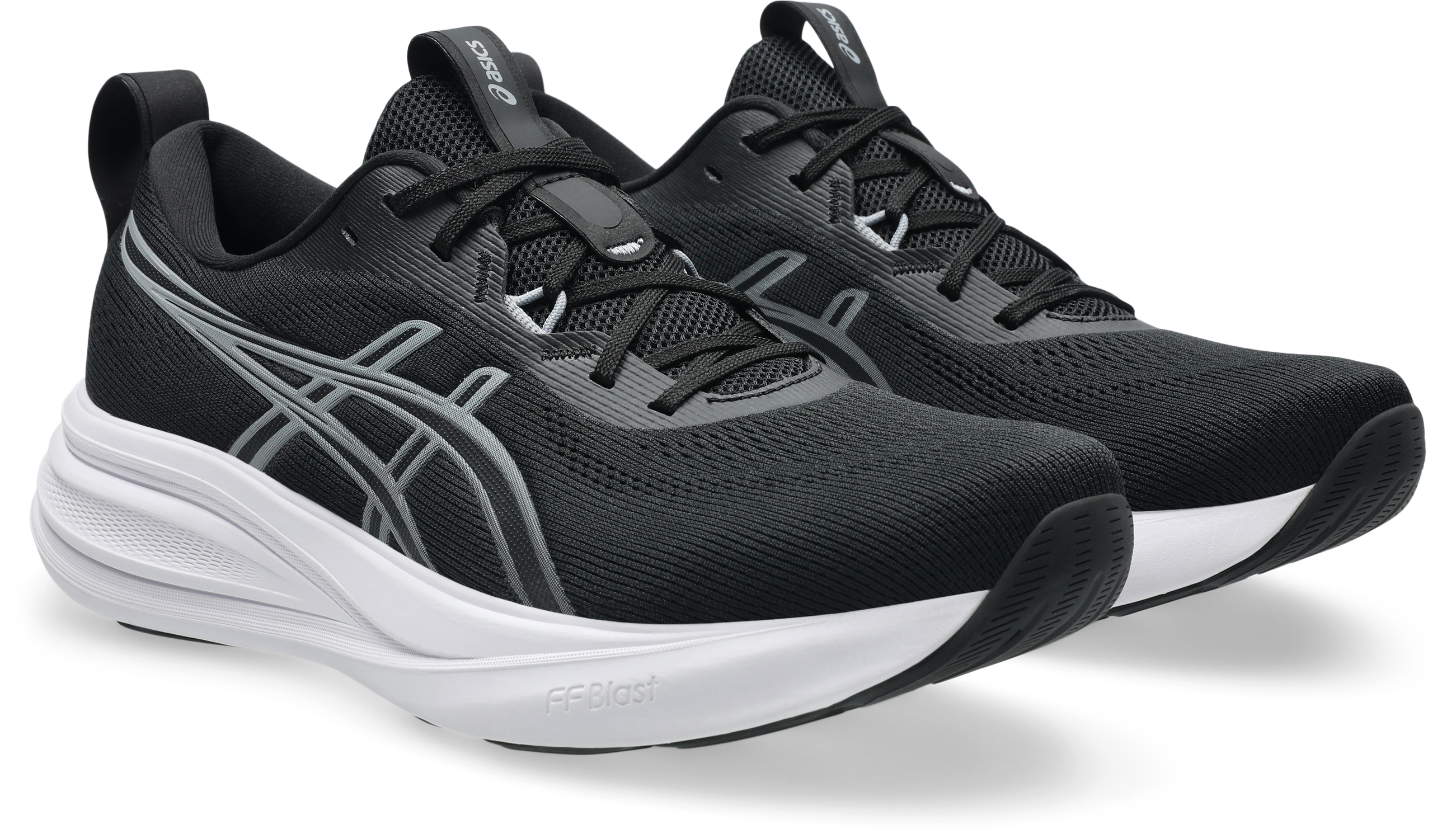 Laufschuh ASICS "GEL-PULSE 17", Herren, Gr. 45, schwarz, gravel, Synthetik, Schuhe Laufschuh
