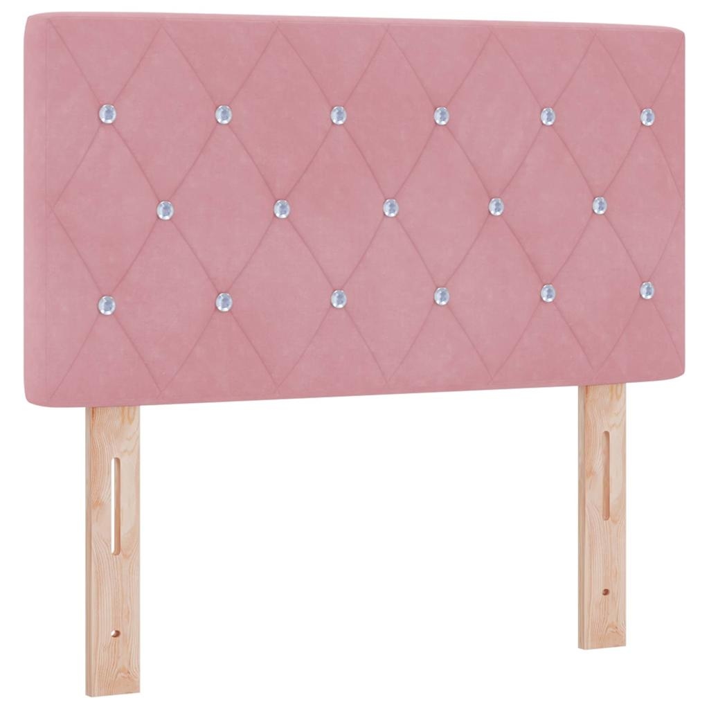 vidaXL Kopfteil mit Kopfteil Rosa 80 cm Kunstleder Image