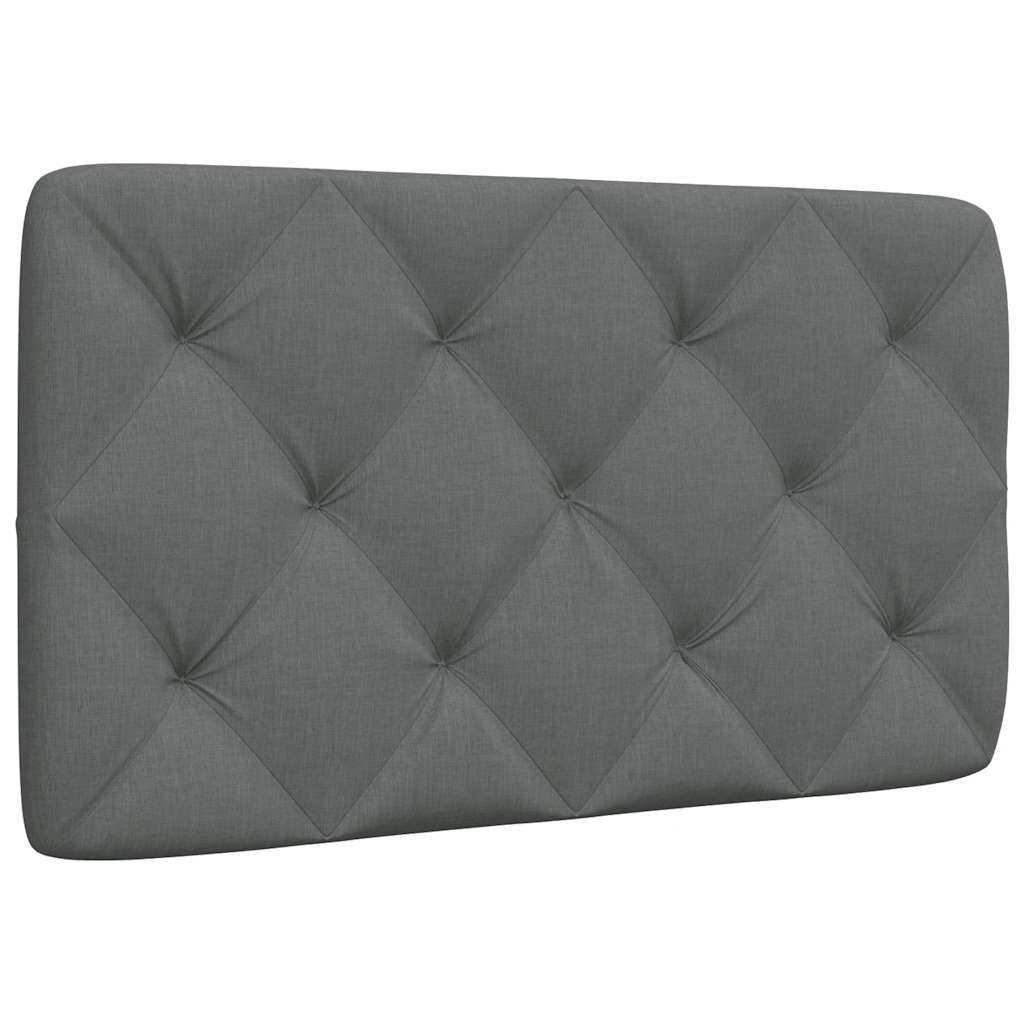 vidaXL Kopfteil-Kissen Dunkelgrau 80 cm Stoff Image