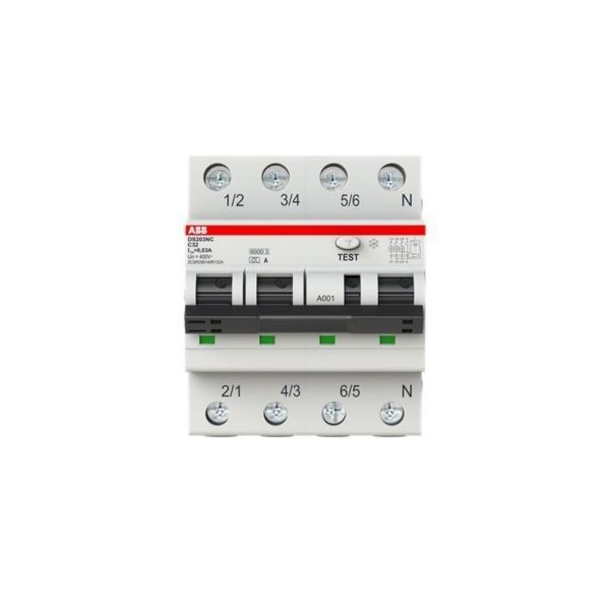 ABB Stotz S&J FI/LS-Schalter DS203NC C32 A30 2CSR256140R1324 Image