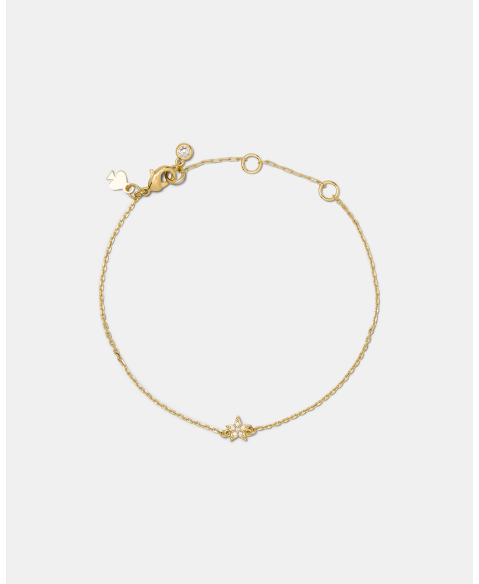 Kate Spade Womens Earrings Pave Mini Star Bracelet - Gold - One Size | Kate Spade Sale | Discount Designer Brands