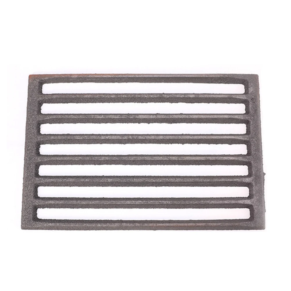 1 Stück Quadratischer Gusseisen-Feuergitter Kamin-Ersatzteil Gusseisen-Gitter für Holzofen für Roh-Eisen-Ofen Image