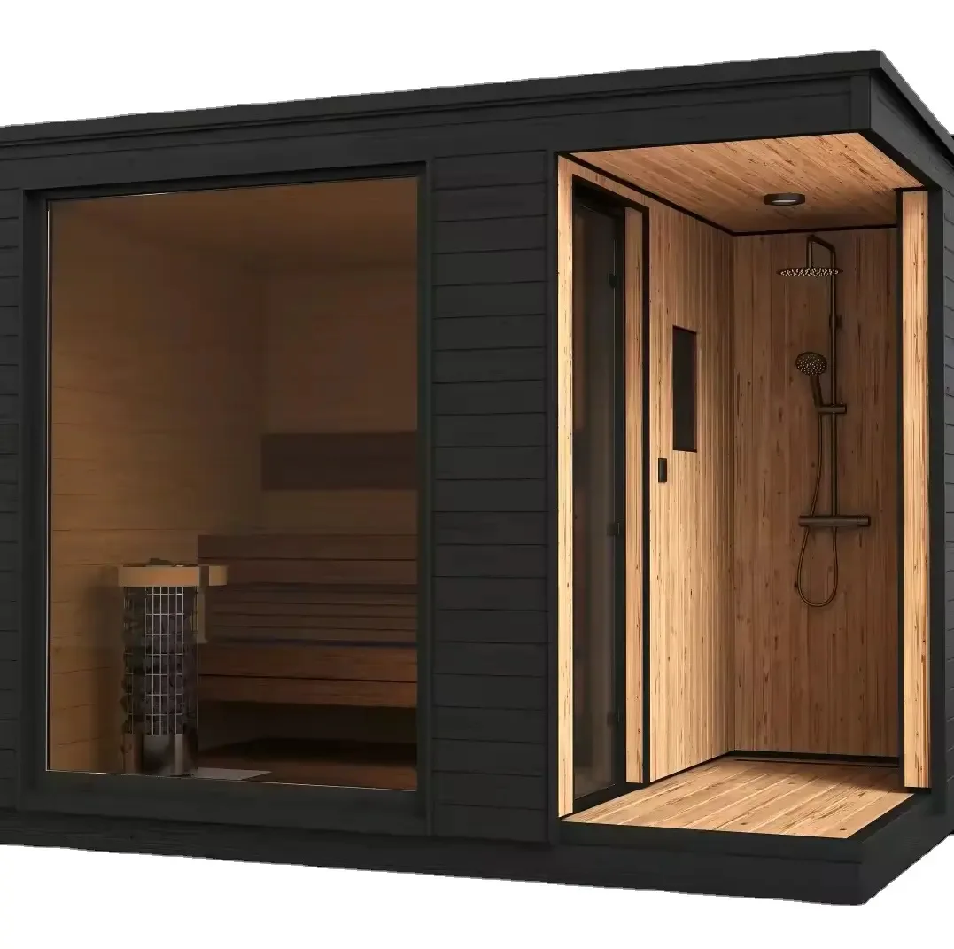 2-6 Personen Outdoor Traditionelle Smart-Sauna Fabrik-Sauna Dampfdusche