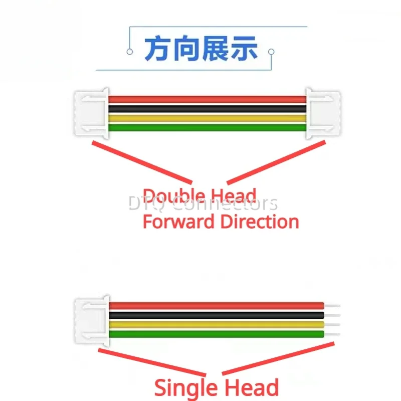 10 Teile/los JST1,25 MM ZH1,5 MM PH2,0 MM XH2,54 MM 2/3/4/5/6/7/8/10P/12 Pin 10 cm/20 cm/30 cm Weibliche Stecker Stecker Mit Draht Image