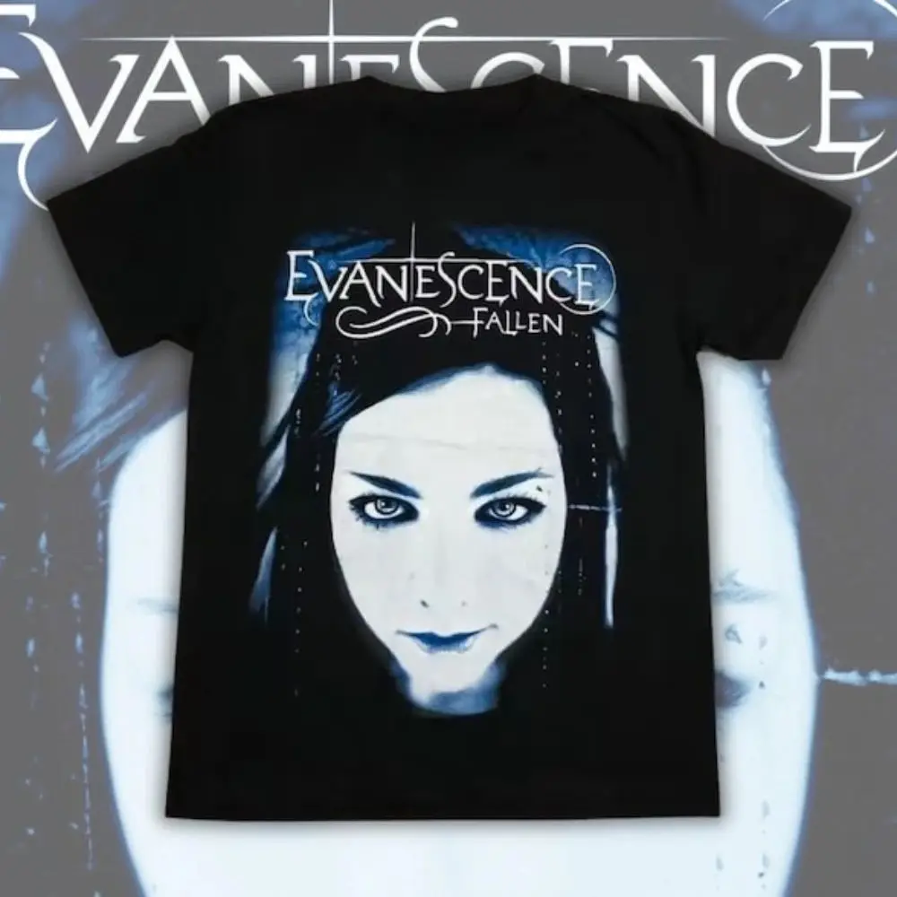 Evanescence Retro Classic Poster Grafikdruck T-Shirts für Männer und Frauen, Sommer, Baumwolle, modisch, neue Tops, übergroße Streetwear-Stil-T-Shirts Image