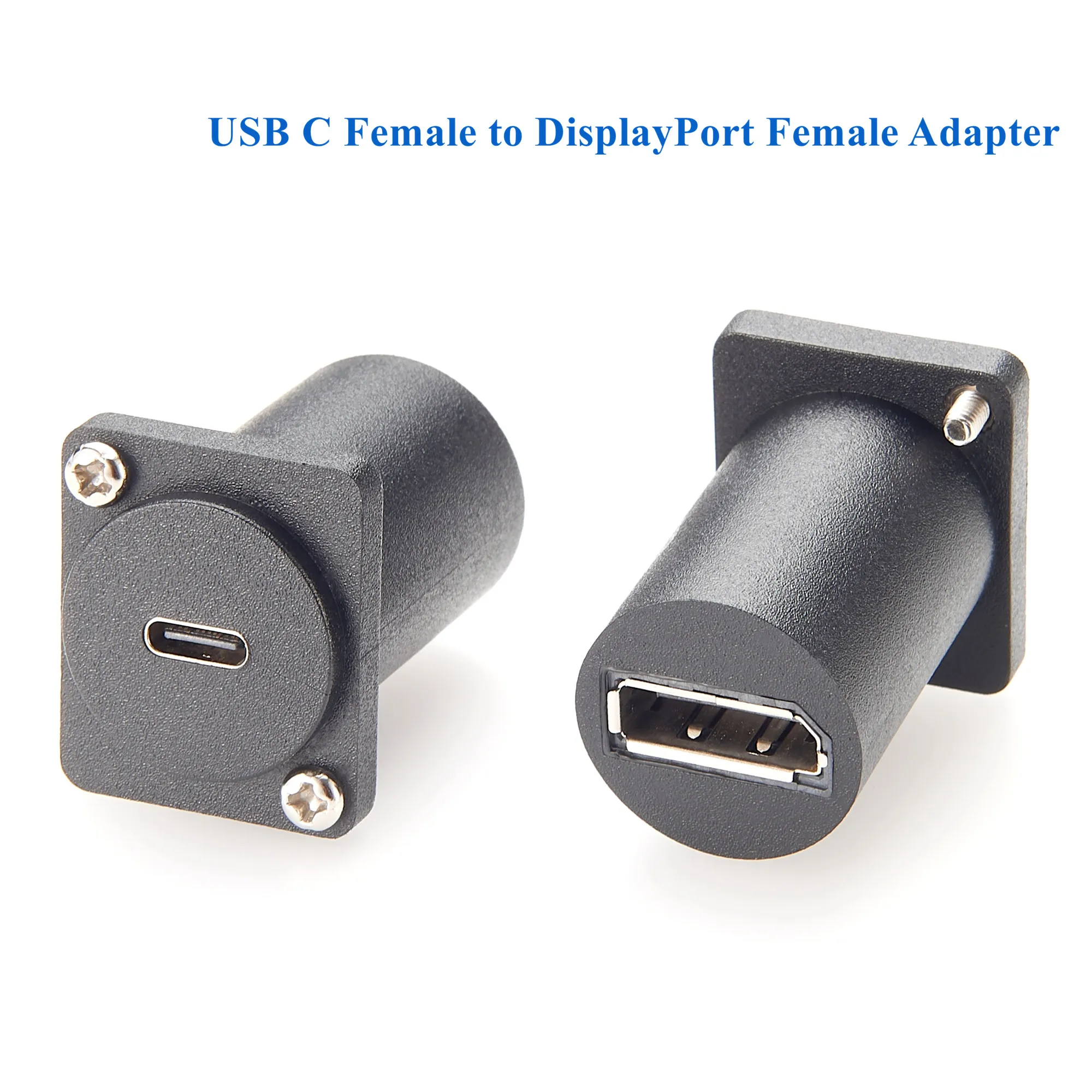D Typ USB 3.1 C zu DisplayPort Chassis Panel Mount Connector 10G 4k@60hz DP Buchse auf USB-C Buchse Reversibler Videokonverter Image