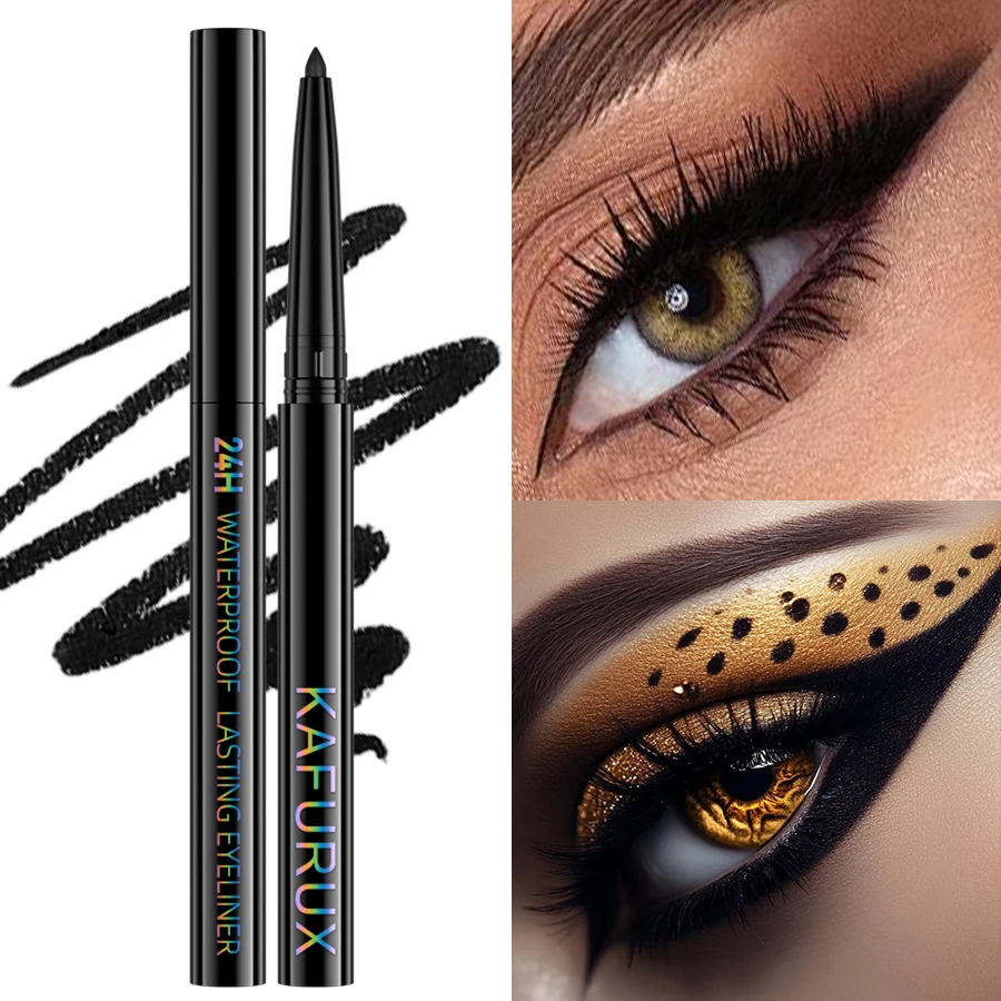 1PC Wasserdicht Eyeliner Langlebige Matte Hohe Pigment Schwarz Gel Eye Liner Stift Koreanische Make-Up Schweiß-proof Schönheit geschenke Kosmetik