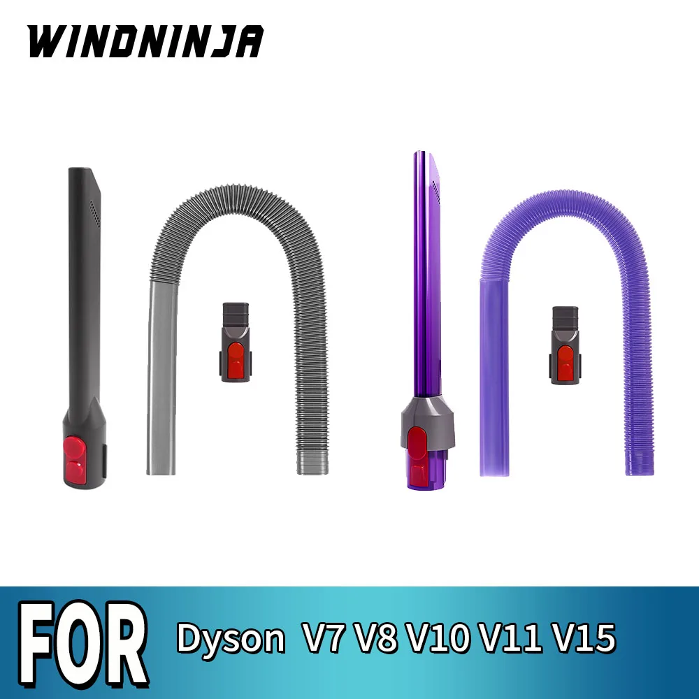 Für Dyson V7 V8 V10 V11 V15: Flachdüsen-Saugkopf, Trockner, Lüftungsreiniger, Schlauchdüse, flexibles Fugendüsen-Set, Staubsaugerzubehör Image