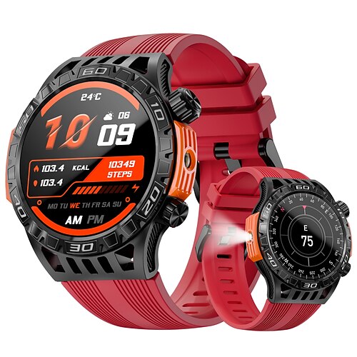 LOKMAT ZEUS 6 PRO Smartwatch 1.46 Zoll Smartwatch mit Bluetooth-Anruffunktion Schrittzähler Anruferinnerung Aktivitäts-Tracker Kompatibel mit Android iOS Unisex Langer Standby Freisprechanrufe Image