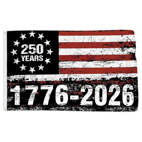 2er-Packung Flaggen zum 250. Jahrestag der amerikanischen Unabhängigkeit Image