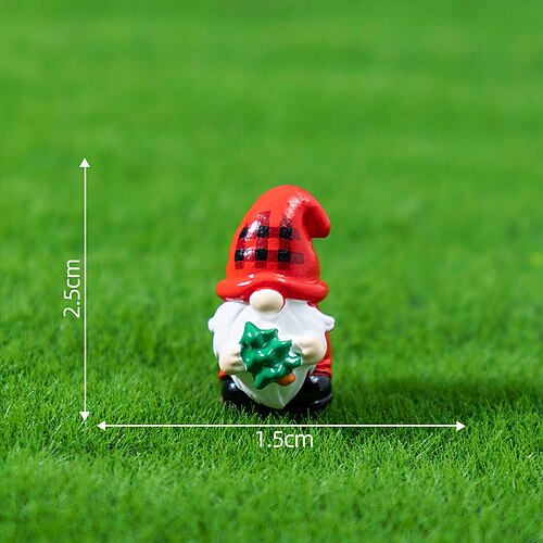 12er-Pack Mini-Osterzwerge, niedliche Getreidepuppen, Mikrolandschaft, DIY-Dekoration, kleiner Schreibtischschmuck Image