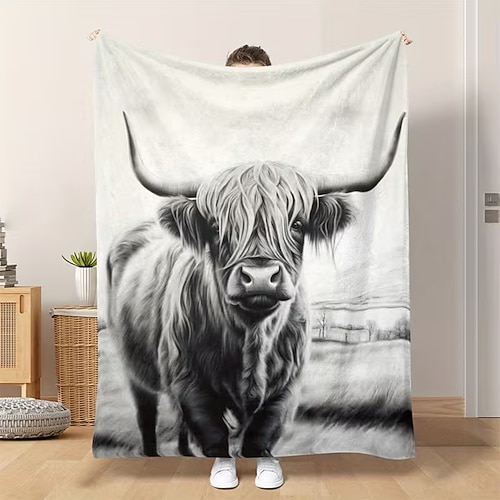 Fleecedecken Überwurfdecke für die Couch Geschenk Klassisch Modern 3D Sofa Bett Dekorative Decke Warme Decke Wohndeko Image