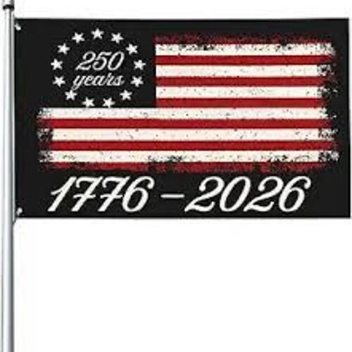 2er-Packung Flaggen zum 250. Jahrestag der amerikanischen Unabhängigkeit Image