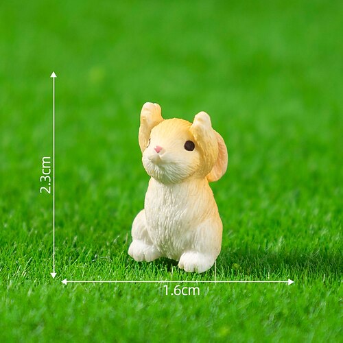 10er-Pack Mikro-Landschaft Ostereier Hasenpuppe Gartenlandschaft DIY Dekoration Hängeaccessoires kleine Ornamente Image