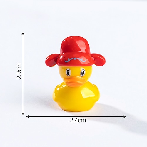 10er-Pack niedliche Osterente, professionelle Deko-Elemente, süße Getreide-DIY-Dekoration, Hängeaccessoires, Mikrolandschaft, kleine Ornamente Image