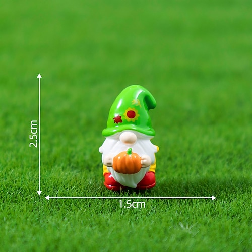 12er-Pack Mini-Osterzwerge, niedliche Getreidepuppen, Mikrolandschaft, DIY-Dekoration, kleiner Schreibtischschmuck Image