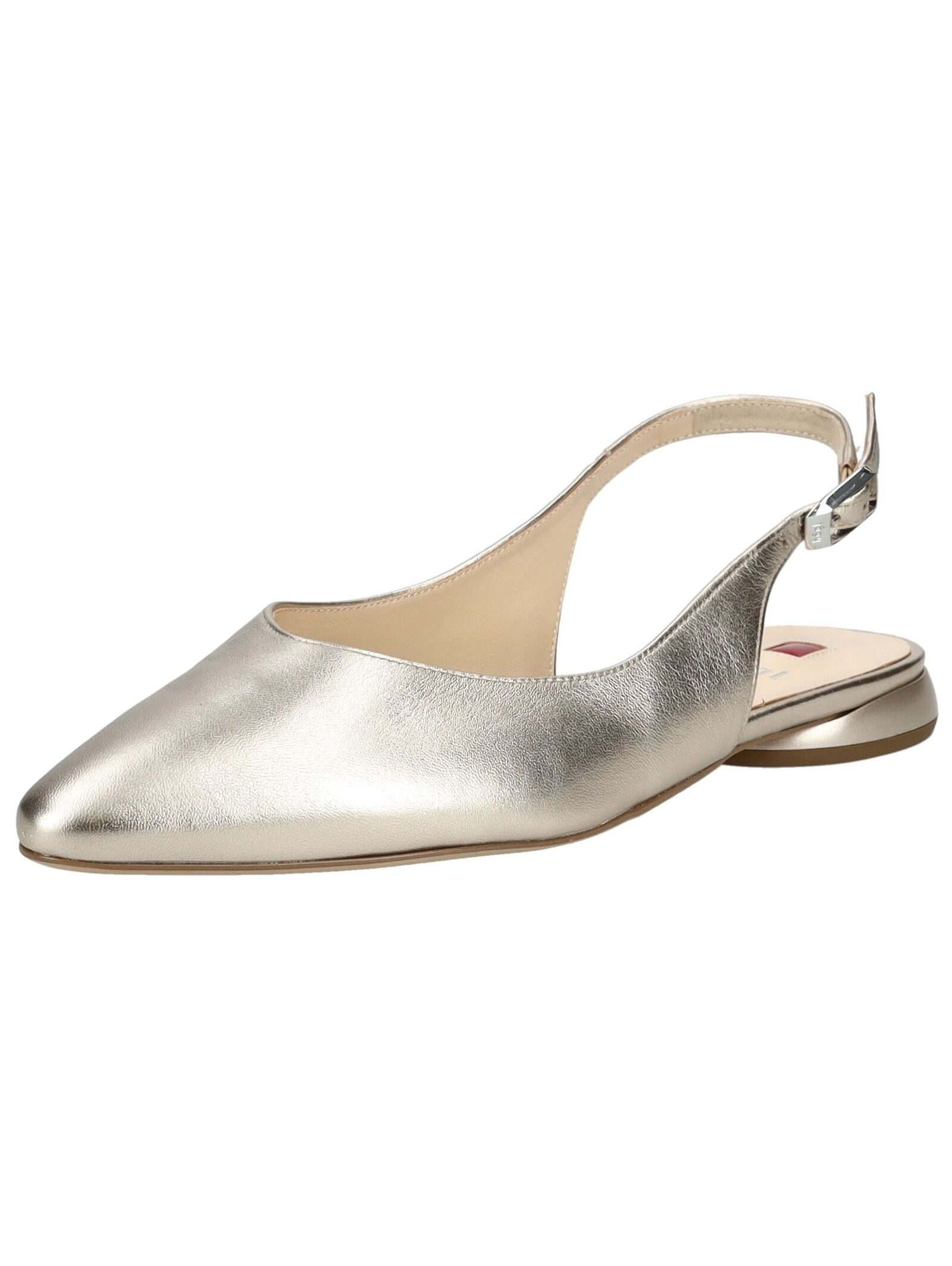 Ballerina HÖGL "Högl Ballerinas Leder", Damen, Gr. 37,5, bronze, Leder, Schuhe Ballerina