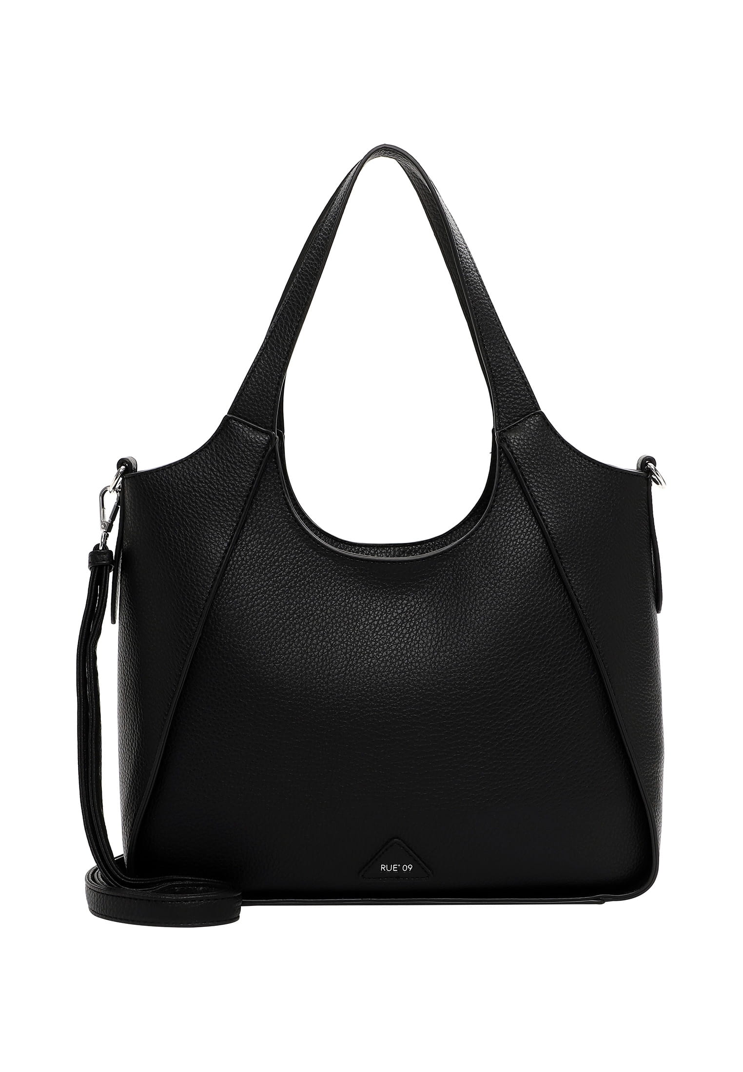 Shopper EMILY & NOAH "Shopper E&N Bondy RUE 09", Damen, Gr. B/H/T: 35cm x 31,5cm x 12cm 0, schwarz (schwarz 100), PVC, Taschen Shopper