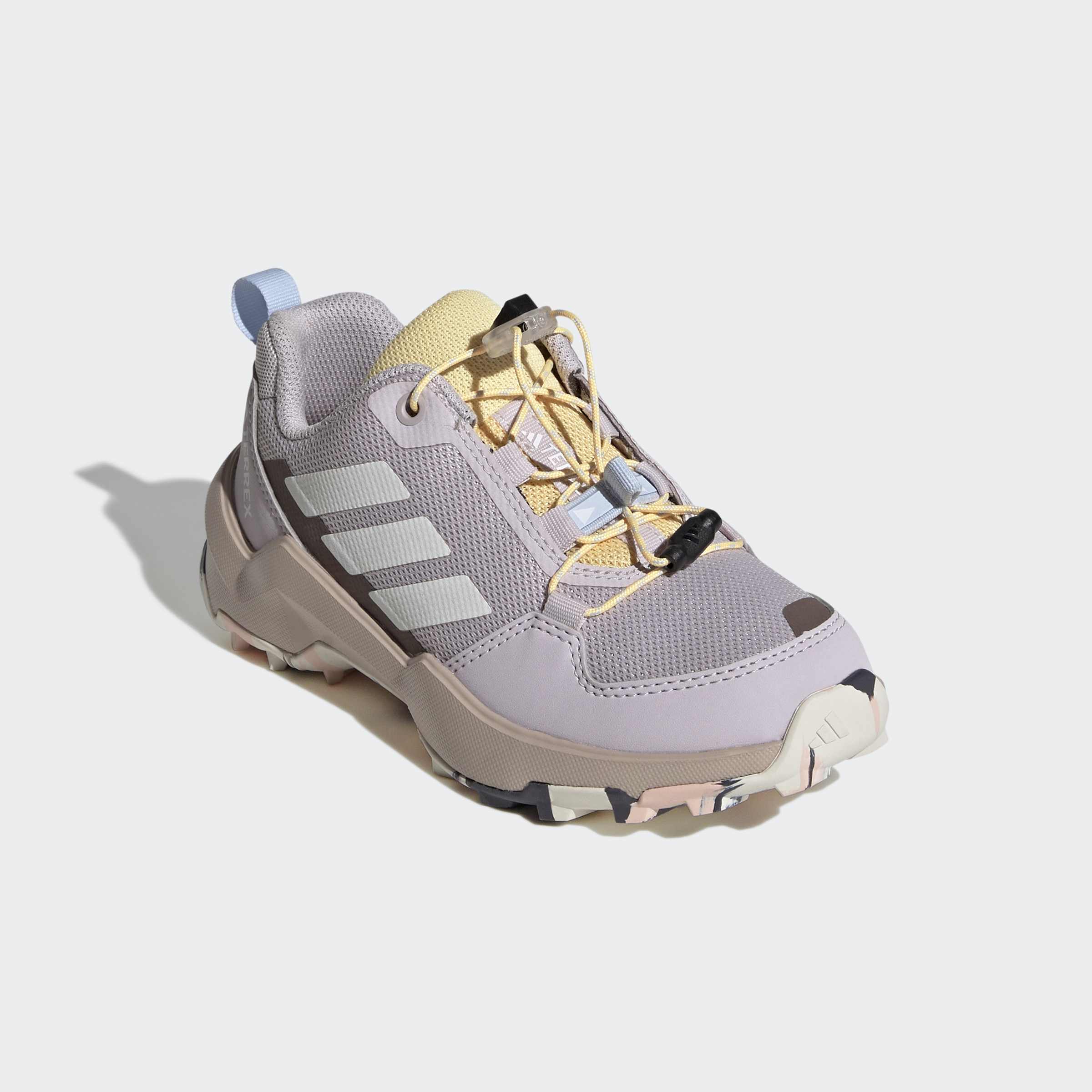 Wanderschuh ADIDAS TERREX "TERREX AX4S SPEED LACING", Kinder, Gr. 33, icepur, oweiß, icta, Synthetik, Textil, Schuhe Wanderschuh, für Kinder