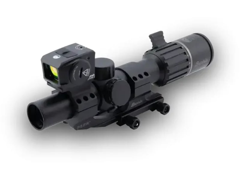 Burris RT6 1-6x24mm 30mm Tube LPVO Rifle Scope Kit w/FFE Green Second Focal Plane Ballistic 5x Black 200576