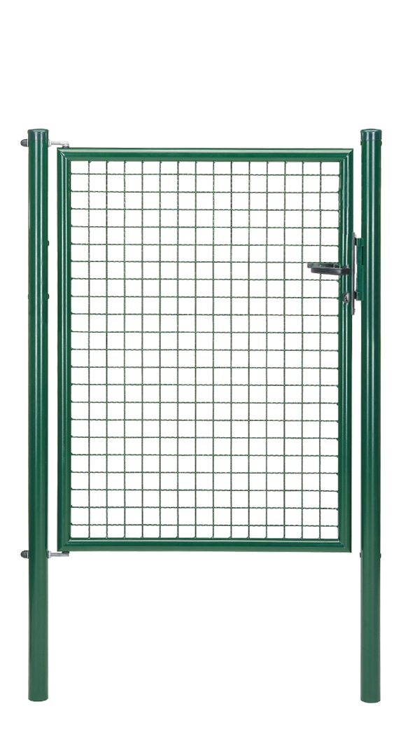 Alberts 600624 Wellengitter-Einzeltor, verzinkt grün, Breite 127 cm, Höhe 200 cm Image