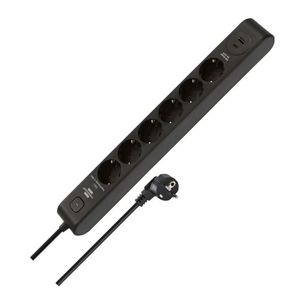 Brennenstuhl 6-fach Steckdosenleiste schwarz Image