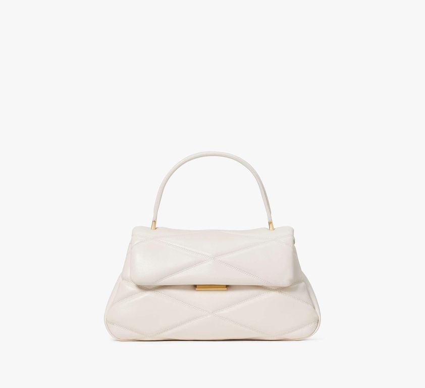 Grace Quilted Top Handle Bag - White - Kate Spade Top Handle Bags