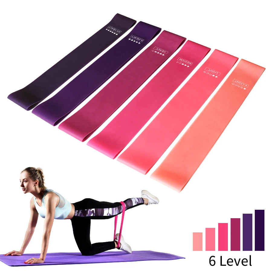 Crossfit Workout Resistance Bands Fitness Elastic Rubber Bands Training Workout Mini Band Gym Home Yoga Strength Equipment