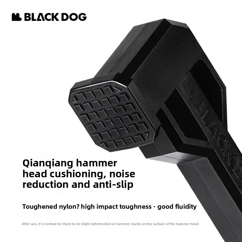 BLACKDOG Zelt, multifunktional, für den Außenbereich, Erdnägel, Hammer, Zelt, Bodennagelhammer, Wanderhammer, tragbar, für Camp, Camping, Gartenarbeit Image