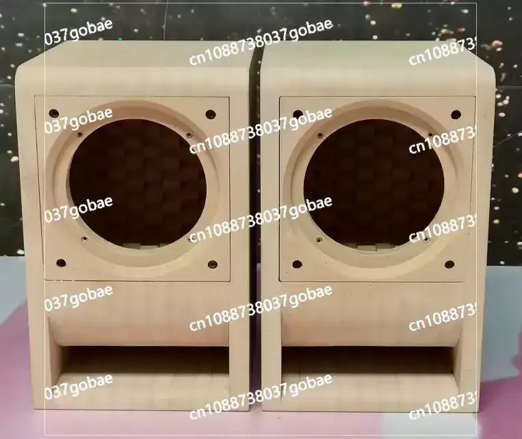 2 Zoll 3 Zoll 4 Zoll Labyrinth-Holzlautsprecher Computer-Desktop Leere Box Regallautsprecher Paar Image