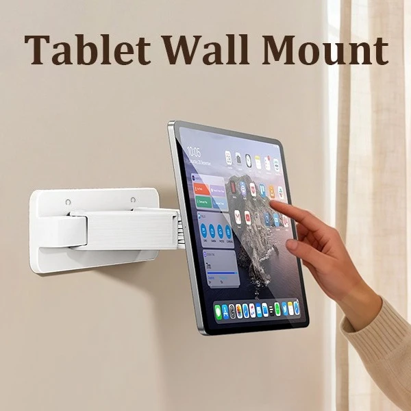 Oatsbasf Magnetische Wandhalterung für iPad iPhone 360 ° Rotation verstellbarer Universal-Tablet-Ständer für Samsung, Galaxy Tab, Kindle Image