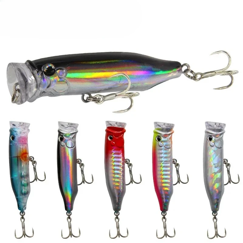 1pc Schwimm Popper Wobbler Angeln Locken Crankbait Künstliche Köder Poper Karpfen Angeln Köder Künstliche Köder Image