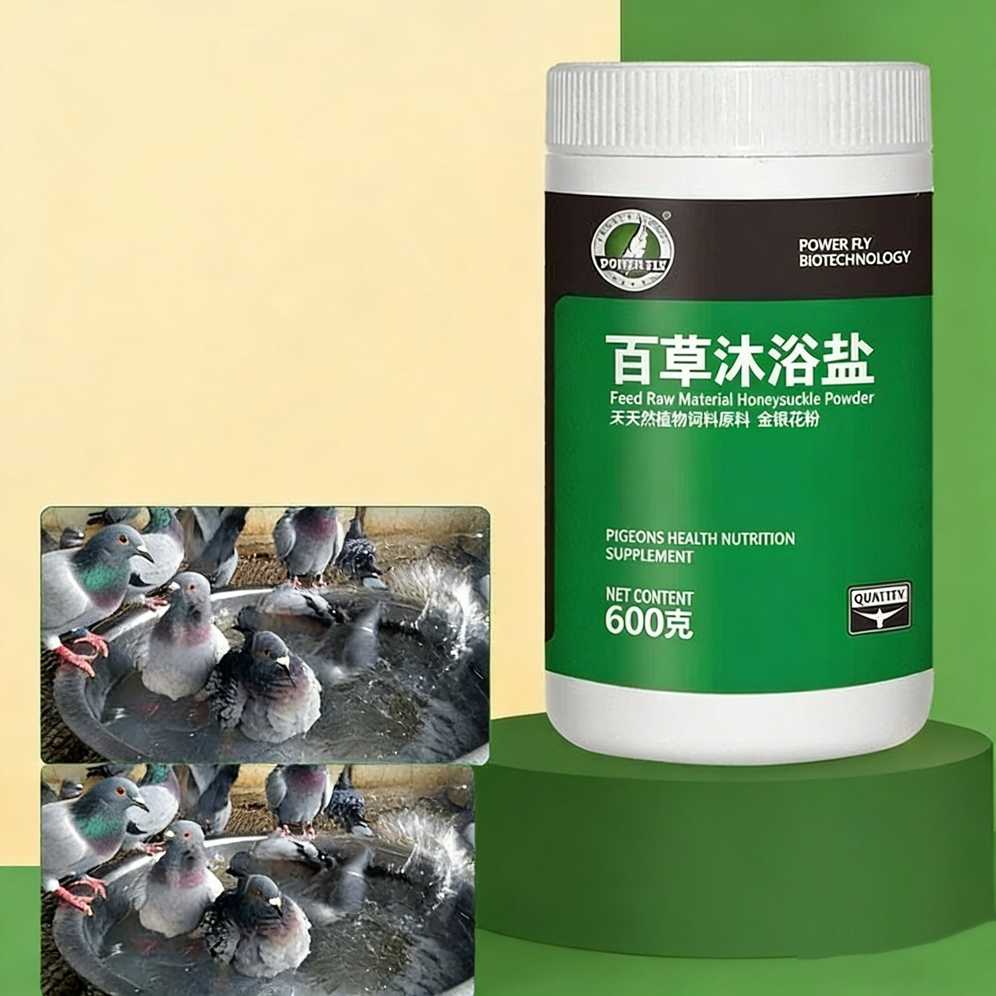 600 g Taubenpapageien-Badesalz beseitigt Läuse und Milben, beruhigt Müdigkeit, Vogelpflege Image