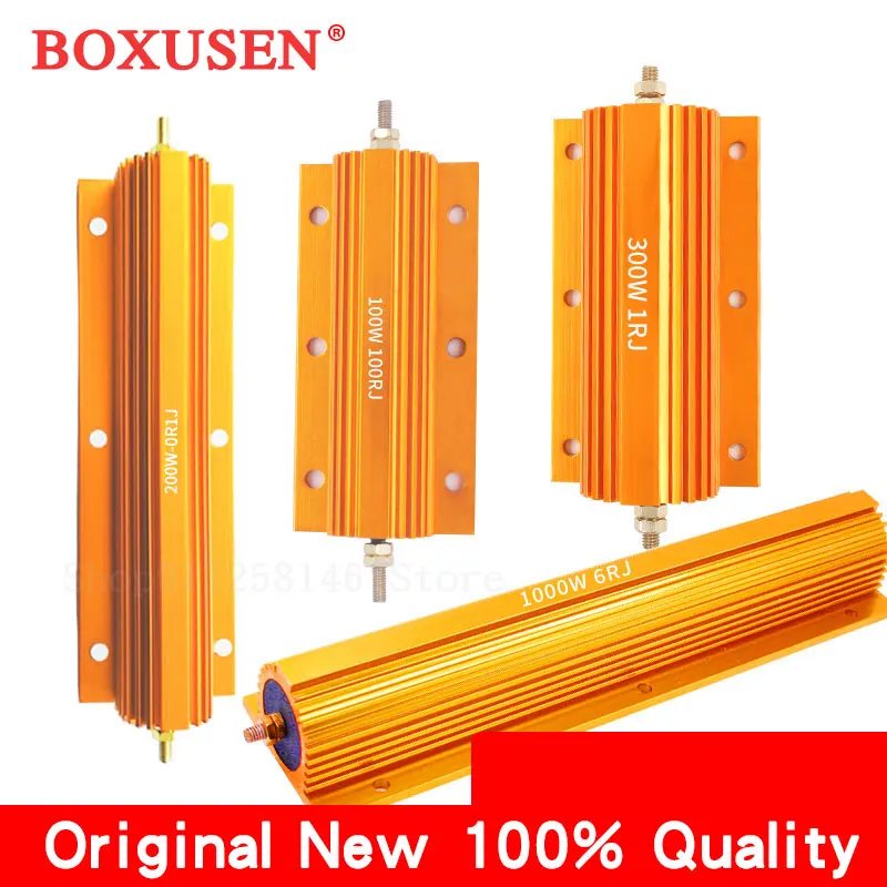 300w Aluminium Power Metal Shell Gehäuse Draht widerstand 0,1 r ~ 0,1 r 0,5 r 2,5 r 1 r2r r 3r 4r 5r 6r 8r 10r 20r 50r 100r Ohm Image