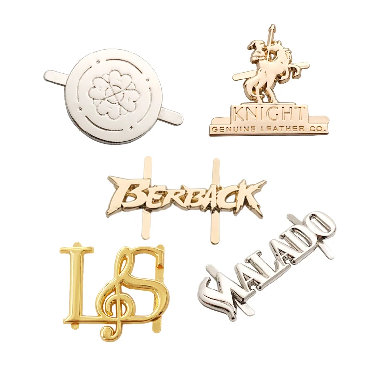 Nuovo Design Targhetta in Metallo Incisa con Nome del Marchio Etichetta Metallica Personalizzata con Logo Placca Metallica Artigianale per Borse