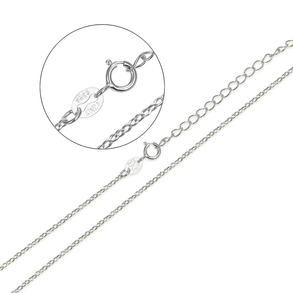 Collana in Argento Sterling 925 POLIVA Catena Regolabile Italiana per Donna Collane in Argento S925 10 Pezzi all'Ingrosso Bestseller di Moda