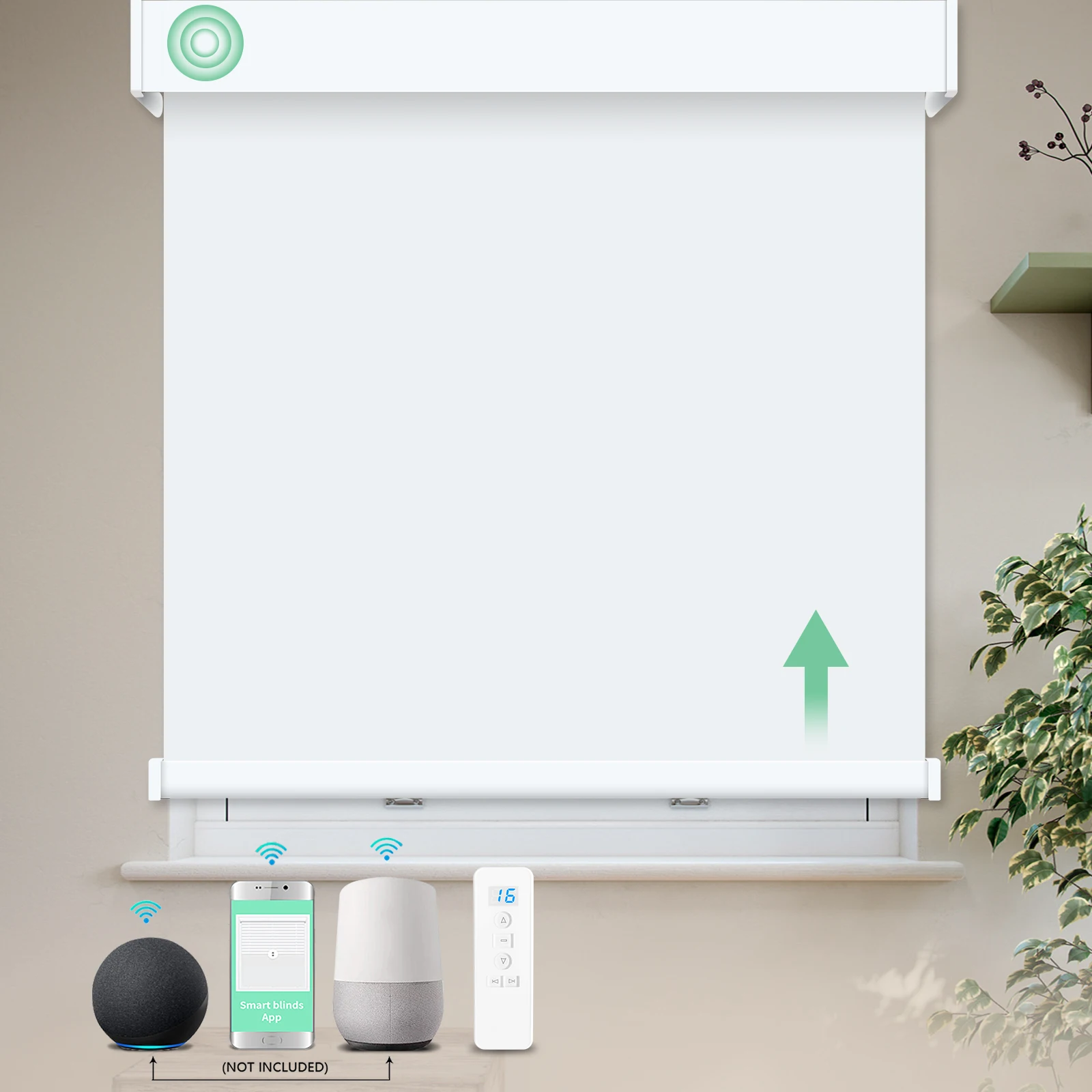 Tende a Rullo Motorizzate Smart Home con Controllo Remoto Motore Silenzioso Compatibili con Zigbee Alexa Tuya APP Wifi Google e Matter